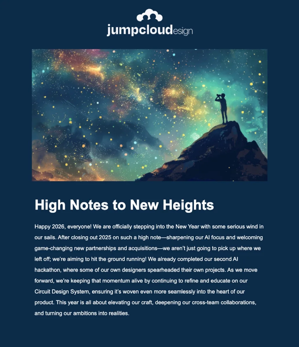 Monthly newsletter issue 1 — cover